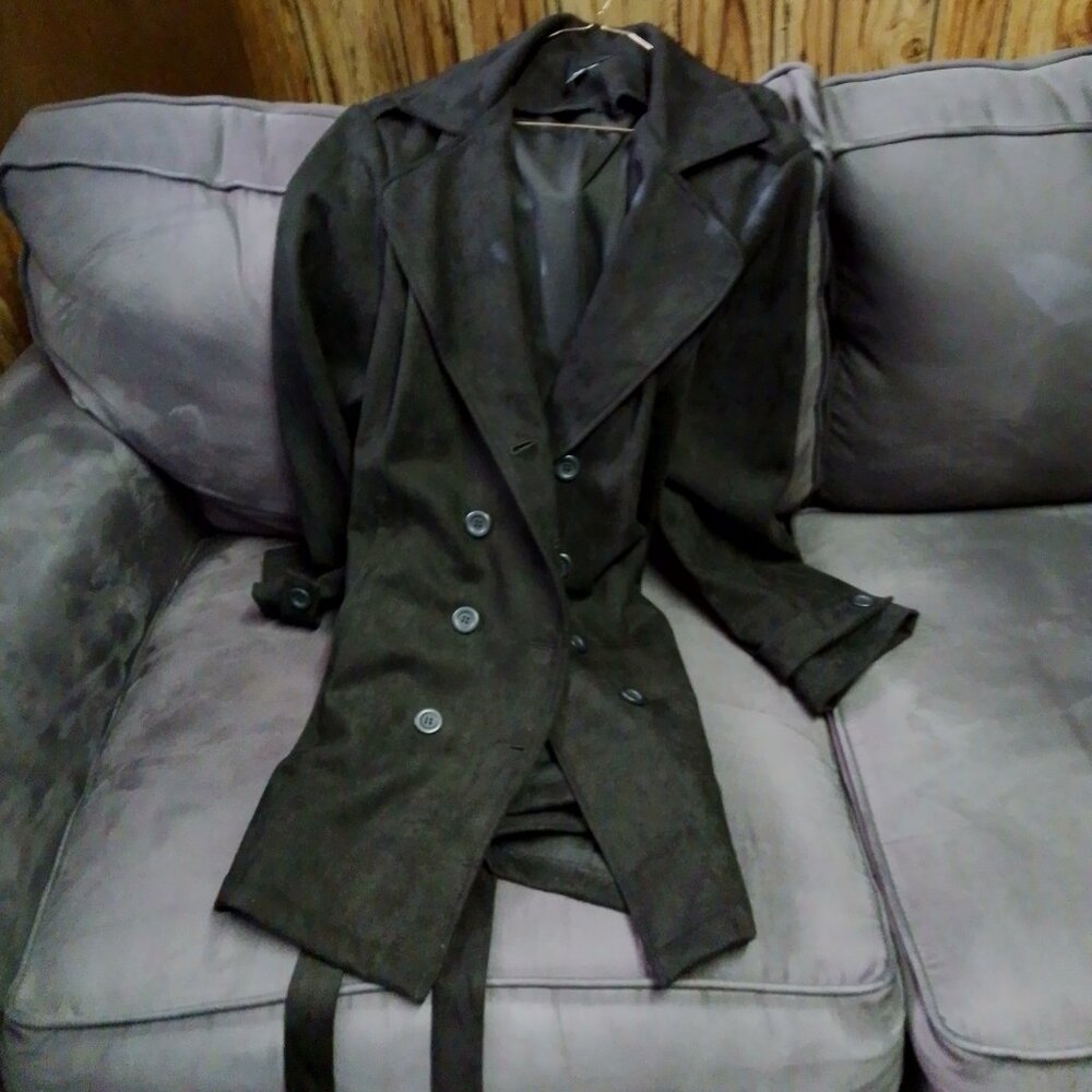 Women Simply Emma  Black 3X Suede Feel Jacket
